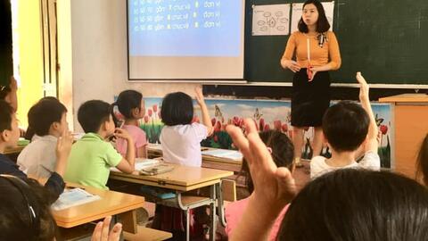 Một số hình ảnh về buổi chuyên đề Toán lớp 1 do cô Nguyễn Thị Linh chủ nhiệm lớp 1B giảng dạy