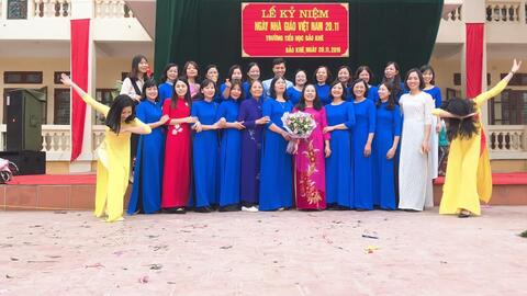 Những hình ảnh ấn tượng về buổi lễ kỉ niệm ngày nhà giáo Việt Nam 20/11 tại trường TH Bảo Khê